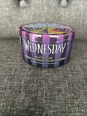 NEW 🆕 Wednesday Mini Collectible Plush Tin / 3.5 in plush